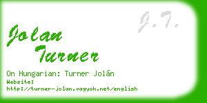 jolan turner business card